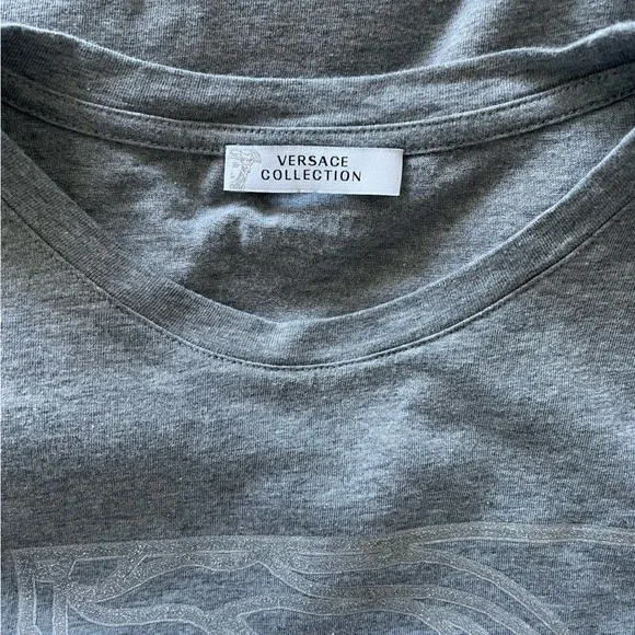 Men’s Grey Versace T-Shirt - Picture 5 of 6